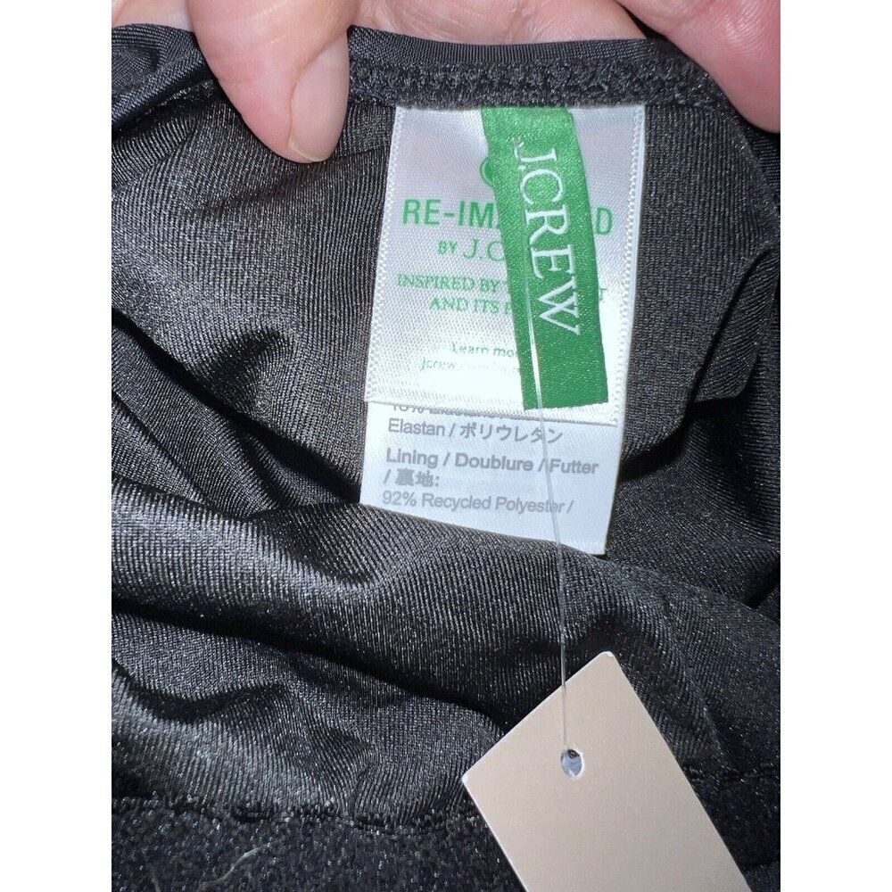 NWT J. CREW High-support Cross-Back One-Piece Black Style BR016 Sz 6 - Picture 11 of 16